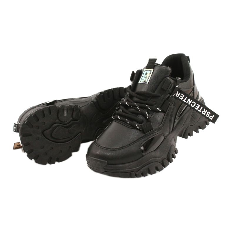 Evento Sport-Damen-Sneaker News 21SP26-3925 schwarz 4