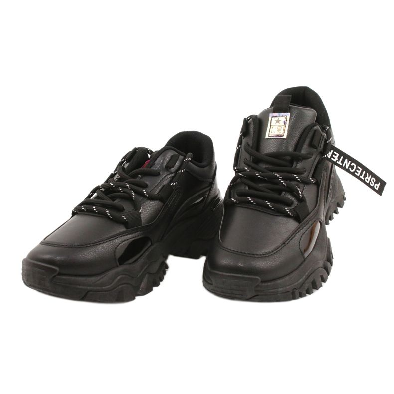 Evento Sport-Damen-Sneaker News 21SP26-3925 schwarz 3