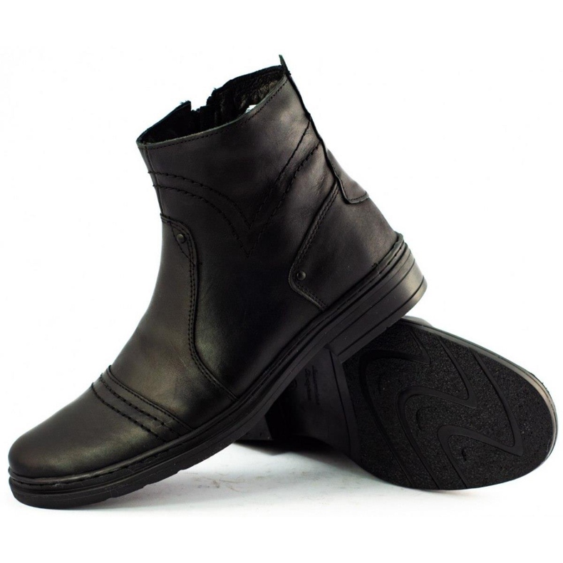 Polbut Herren Winter Chelsea Boots 252 schwarz 2