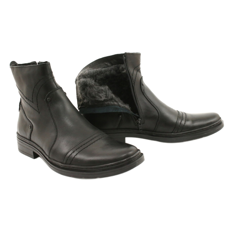 Polbut Herren Winter Chelsea Boots 252 schwarz 5