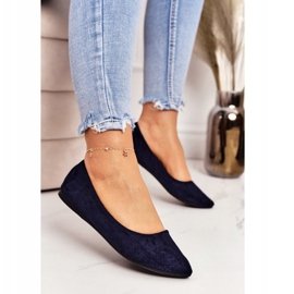 PS1 Zarte Ballerina Aus Spitz Marineblau Wildleder Dermeno 1