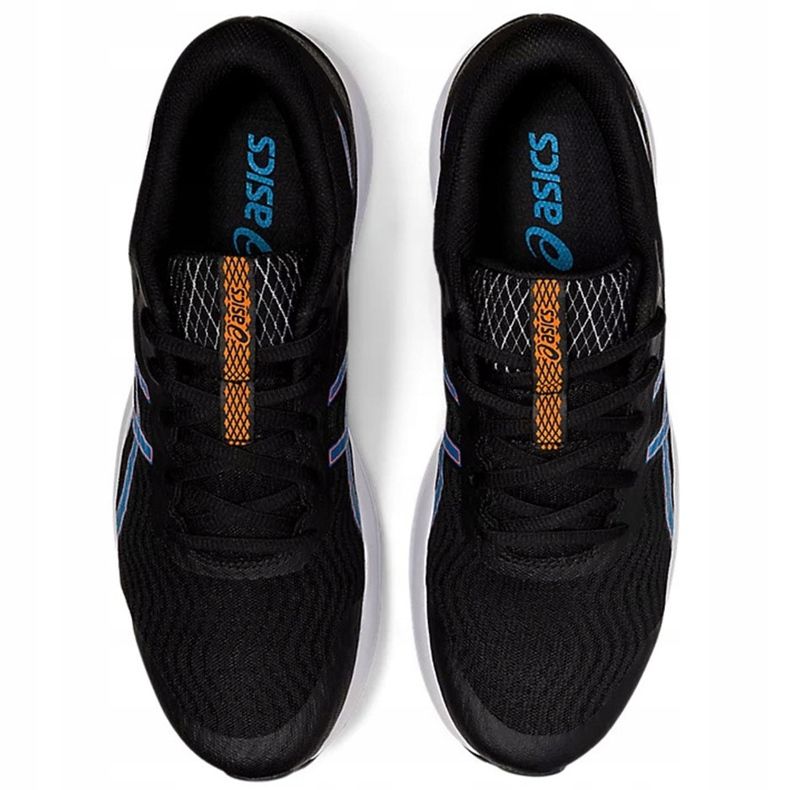 Asics Patriot 12 Herren Laufschuhe schwarz und blau 1011A823 004 1