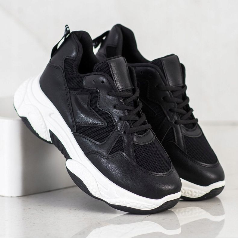 Fashion Bequeme Sneaker schwarz 1