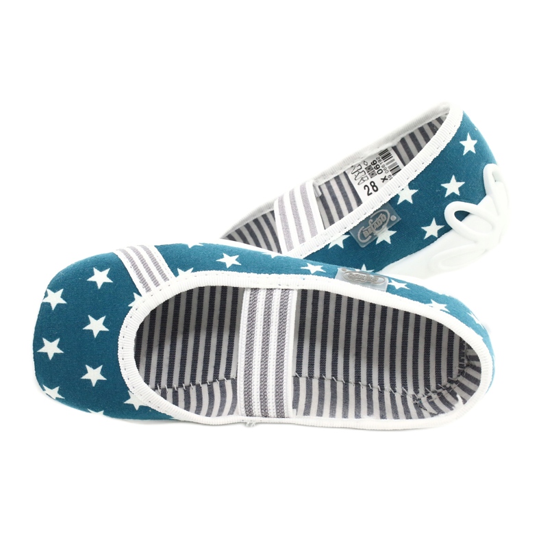 Befado Kinderschuhe 193X066 weiß blau 5