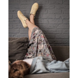 Damen Sneaker Big Star Gelb DD274441 1