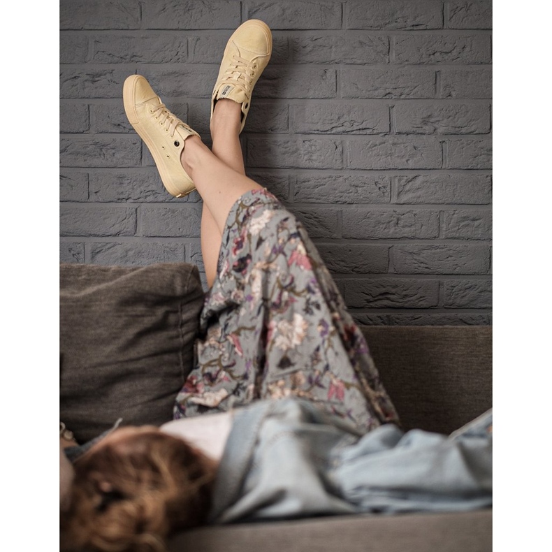 Damen Sneaker Big Star Gelb DD274441 1