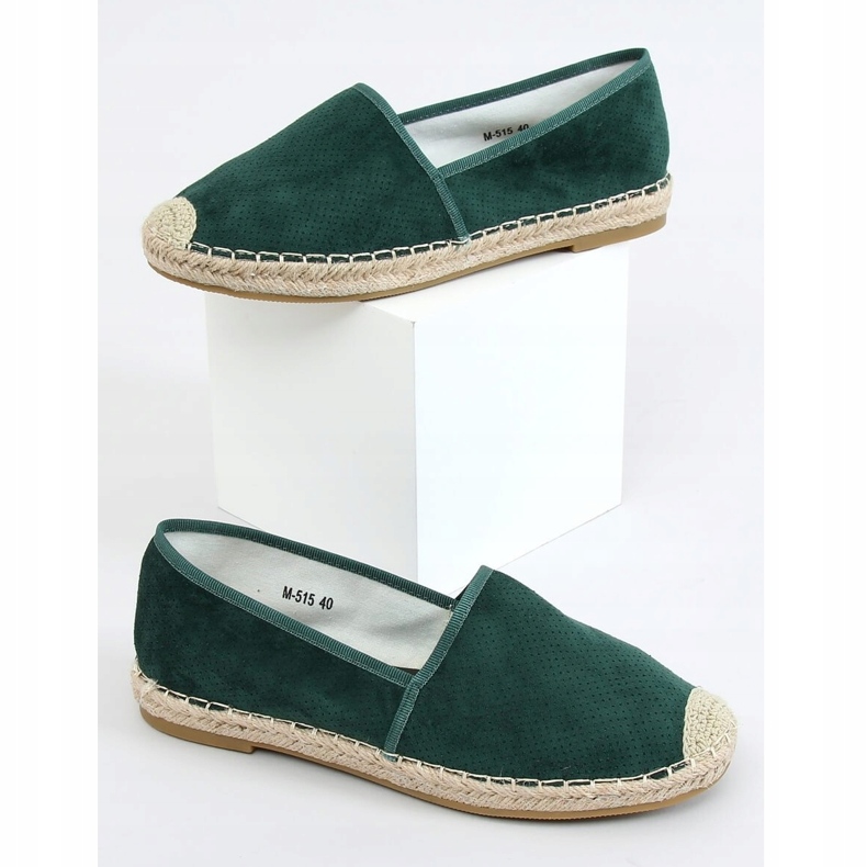 Grüne Damen Espadrilles M-515 DK.GREEN 1