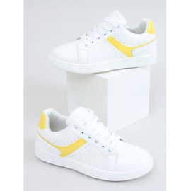 Weiße Damen-Sneaker 999-52 Gelb 1