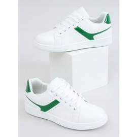 Weiße Damen Sneaker 999-52 Grün 1