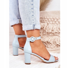 EVE Damen Sandalen auf einem hohen Absatz Lexi Blue blau 1