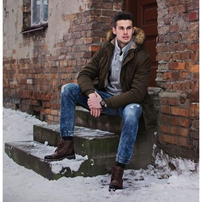 Mario Pala Herrenstiefel mit Fell 312 braun 5