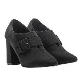 Schwarze Stiefeletten aus Galilea Öko-Wildleder 1