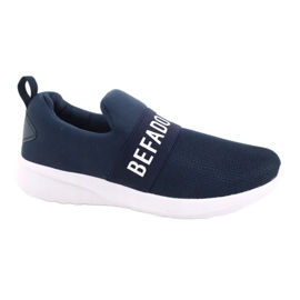 Befado Jugendschuhe 516Q082 weiß navy blau 1
