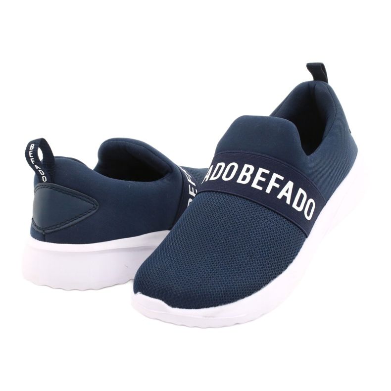 Befado Jugendschuhe 516Q082 weiß navy blau 3