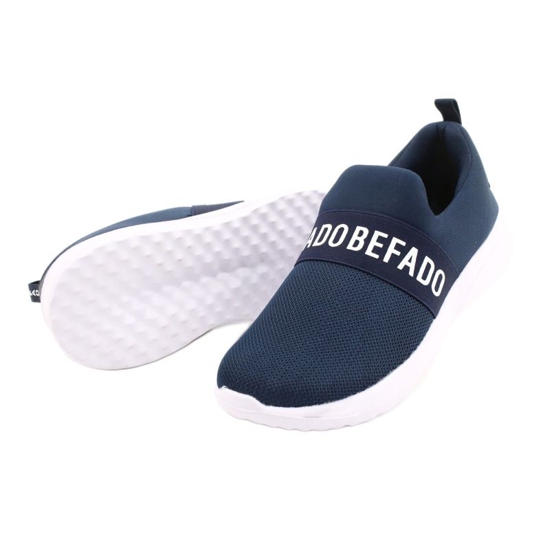 Befado Jugendschuhe 516Q082 weiß navy blau 4