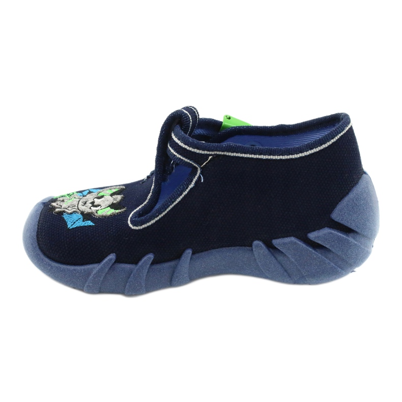 Befado Kinderschuhe 110P388 marineblau grün 2