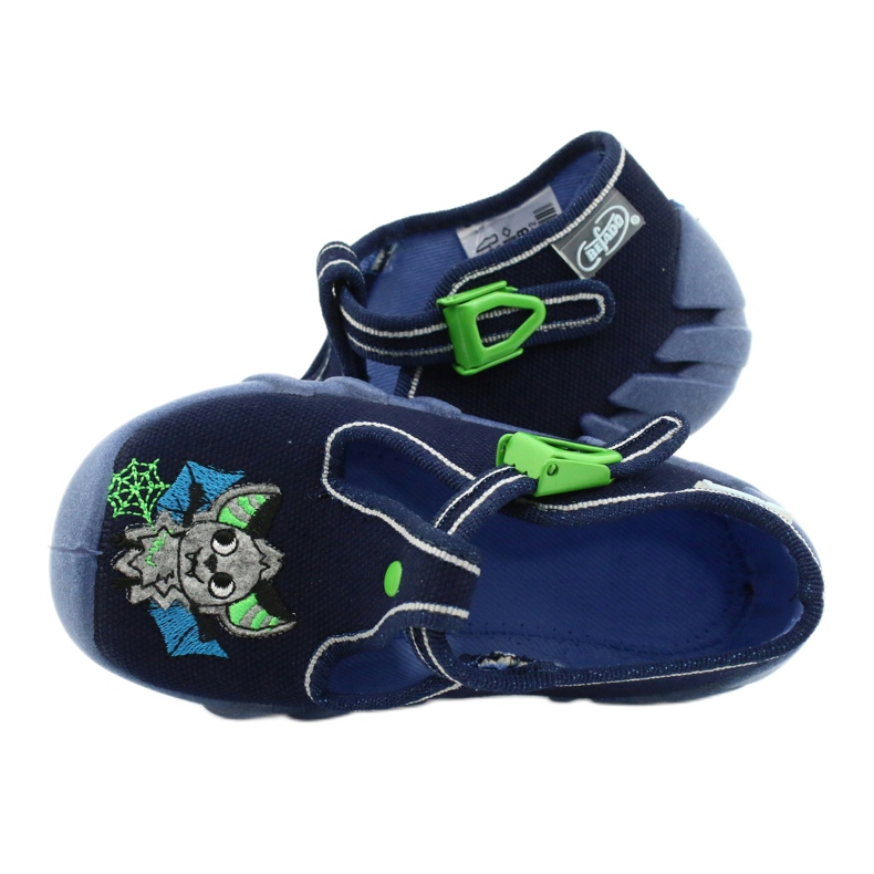 Befado Kinderschuhe 110P388 navy blau grün 5