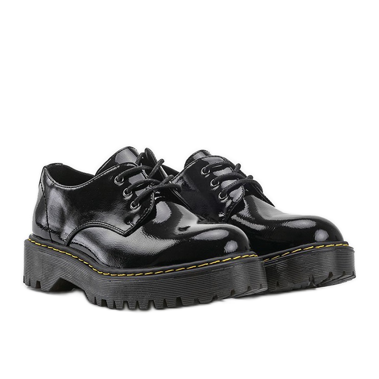 Schwarze lackierte Lackstiefel, Marilyn-Stiefel 1