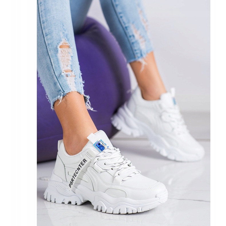 SHELOVET Frühlingsmode Sneakers weiß 2