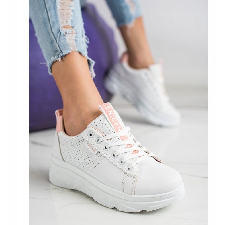 SHELOVET Turnschuhe auf der weißen schönen Plattform 2