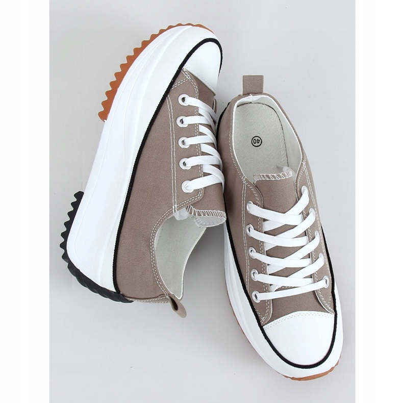 Sneakers Designersohle in Khaki VL137P Grün 1