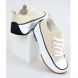 Designer Sneaker beige VL137P Beige Sohle 1