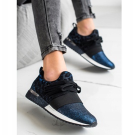 Kylie Slip-On Sneakers mit Leoparden-Print blau 1