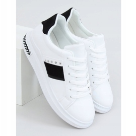 Weiße Damen Sneaker LA129P WEISS / SCHWARZ 1