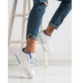 SHELOVET Durchbrochene Sneaker Super weiß 1