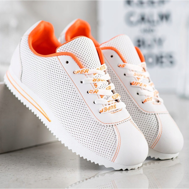 SHELOVET Durchbrochene Sneaker Super weiß 1