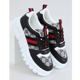 Design schwarze Sportschuhe 205081 Black mehrfarbig 1