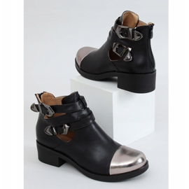 Schwarz 9100 Schwarz geschnittene Stiefel 1