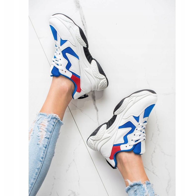 Fashion Bequeme Sneaker weiß mehrfarbig 1