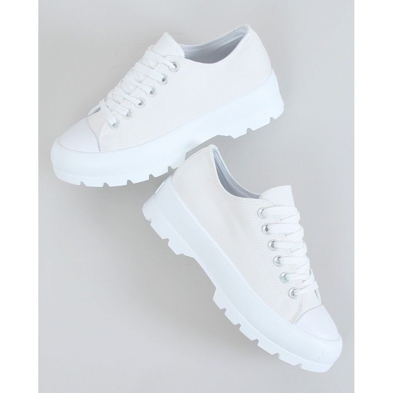 Weiße Damen Sneaker LA138 Weiß 1