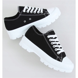 Schwarze Damen Sneaker LA138 Schwarz 1