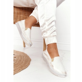 Damen Brogues Maciejka Leder Slip-on Gold 03512-25 golden 1