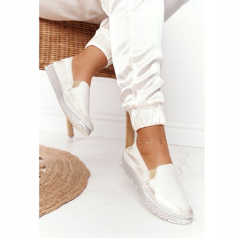 Damen Brogues Maciejka Leder Slip-on Gold 03512-25 golden 1