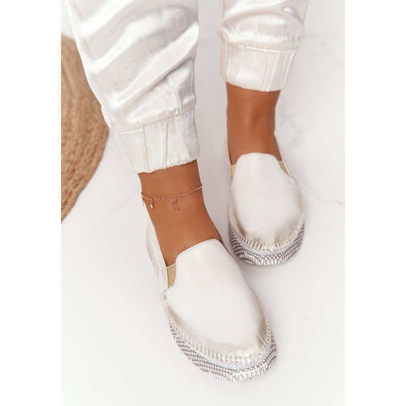 Damen Brogues Maciejka Leder Slip-on Gold 03512-25 golden 2