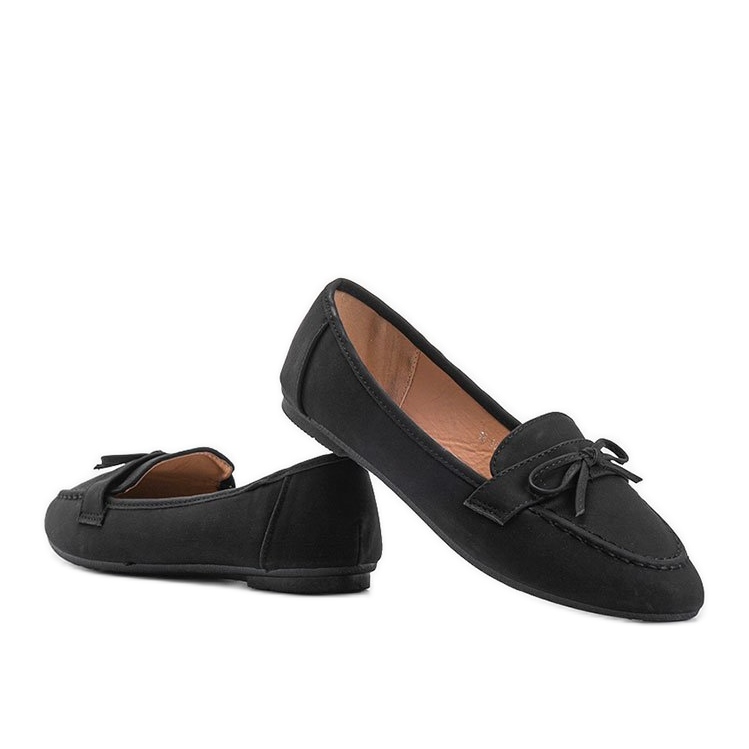 Schwarze Wildleder Loafer von Lena 1