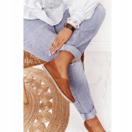 Damen Lederballerinas Maciejka Rot 01930-52 braun 1