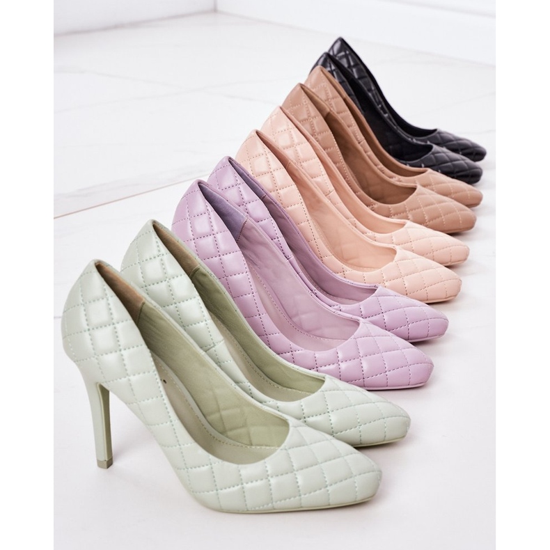 PS1 Elegante beige gesteppte Absätze Rosanna 1