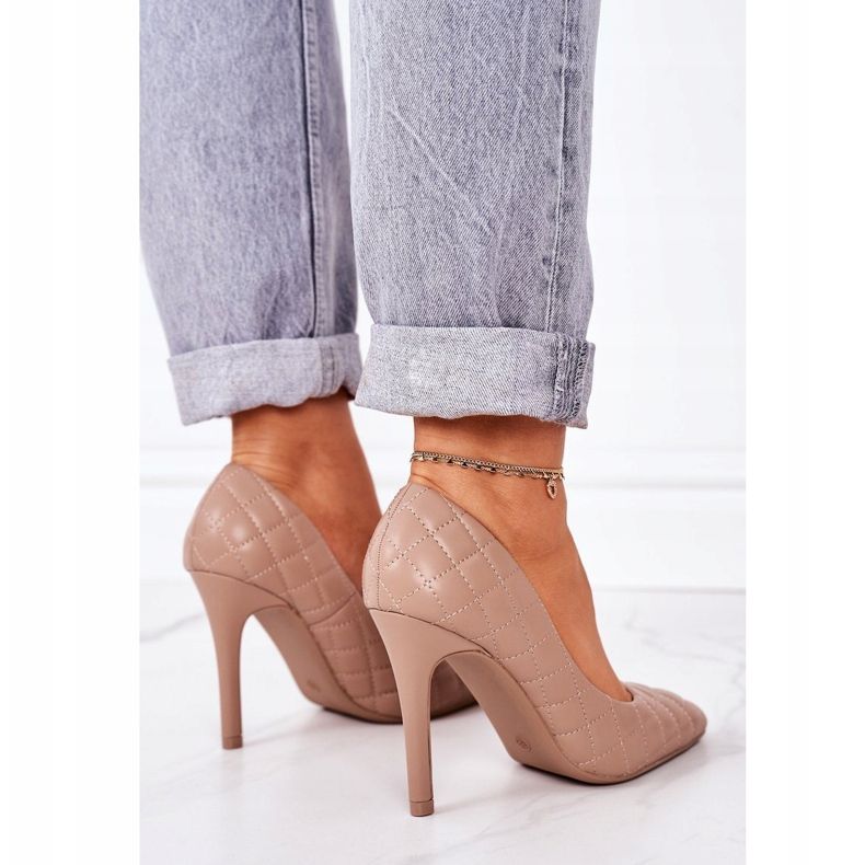 PS1 Elegante Steppstilettos Hellbraun Rosanna 1