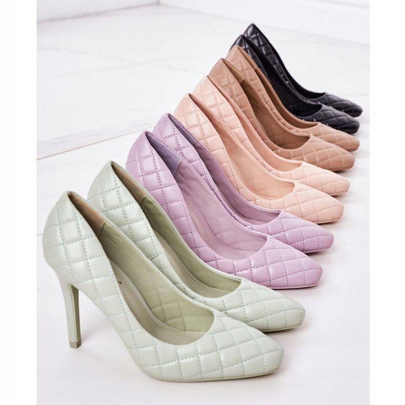 PS1 Elegante violett gesteppte Stilettos Rosanna 1