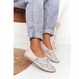 Damen Leder Maciejka Ballerinas Beige-Gold 01930-81 golden 2