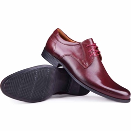 Kampol Herren formelle Schuhe 344/17 / D3 burgund rot 1