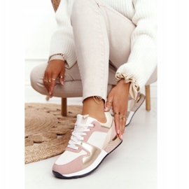 Damen Sportschuhe Sneaker Beige Mit Brokat Belinda mehrfarbig 1