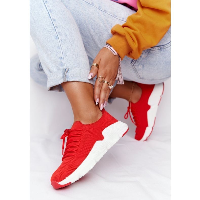 Damen Sportschuhe Slip-on Big Star DD274580 Rot 2
