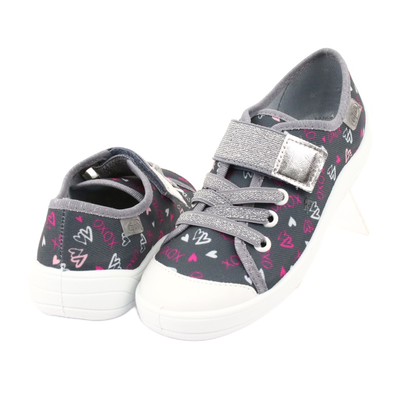 Befado Kinderschuhe 251Q138 rosa grau 4