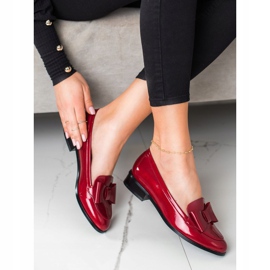 Lordsy mit niedrigen Absätzen VINCEZA rot 2