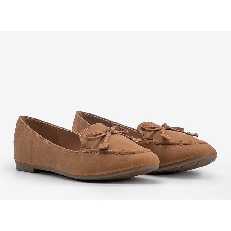 Braune Wildleder Ballerinas von Amara 1